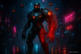 20250723_2008_Cyberpunk Biomech Assassin_remix_01k0ww13r4e4warckgsw7pvbyf