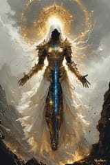 Auriel with light wings