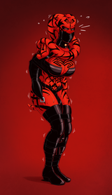 Darth Talon charging up her dark side powers
