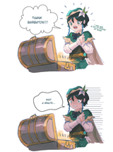 Grabbing treasure