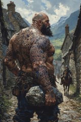 wanna see me dismount a guy with a rock