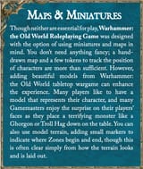 Maps and miniatures
