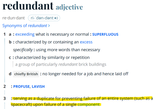 Redundancy is useful