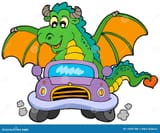 cartoon-dragon-driving-car-13035788