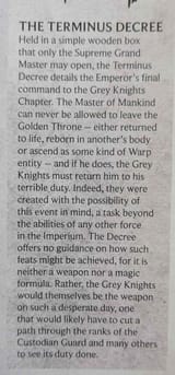terminus decree
