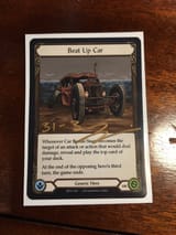 beat up car