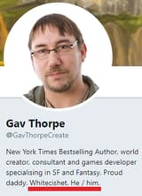 gav thorpe whitecishet