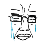 very sad crying chud
