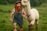 20250808_0106_Hobbit Walks Playful Alpaca_simple_compose_01k23cgv4reqxbgxw88d8d2hf2