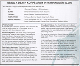 krieg armylist