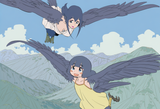 artist_izubuchi yutaka, mother and daughter monster girls, outdoors, mountains, s-980027944
