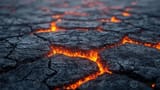 molten-lava-flowing-through-cracked-earth-volcanic-rock-texture-fiery-inferno-photo