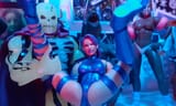 Scareglow carrying Psylocke inflatable band Tadala