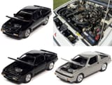 AutoWorld 1987 Mitsubishi Starion Exclusive, Serbia Black, and Palmero Gray