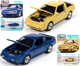 AutoWorld 1988 Chrysler Conquest TSi Bright Blue Poly and San Marino Yellow