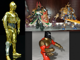 Mafex c3po vs wh40k Joytoy gold