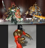 Premium Joytoy WH40k vs Kenner Knight Quest Batman gold