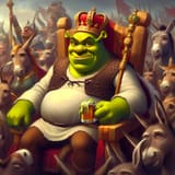 shrek, king of the donkeys