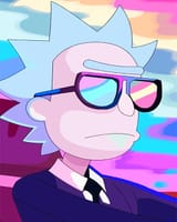 Cool-Rick-sanchez-adult-paint-by-numbers