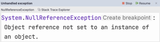 NullReferenceException