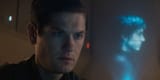Syril-Karn-looking-at-a-hologram-of-Cassian-in-Andor