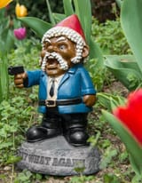 Black Gnome with Gun