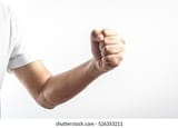 man-clenched-fist-on-white-260nw-526353211