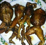 cooked frogs