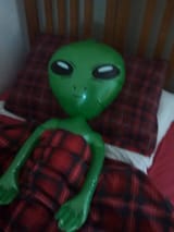 sleeping alien