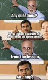 Why do lesbians plastic penis dildos
