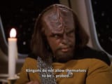 klingons do not allow themselves to be probed