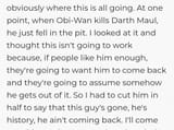 Maul is dead