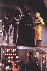Filming the bounty hunter scene (April 1979).