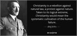 hitler hates christ