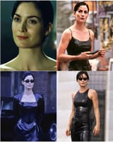 Carrie-Anne Moss as Trinity in Matrix.
