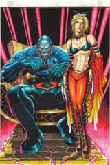 DarkseidandSupergirlbyTirsoLlaneta