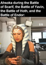 ahsoka doing nothing