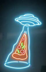 Neon Pizza Sign