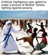 Mother Theresa fighting poverty