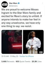 disney thinks star wars fans be racist yo
