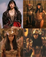 Patricia Velasquez as Anck-su-namun in both The Mummy (1999) and The Mummy Returns (2001).