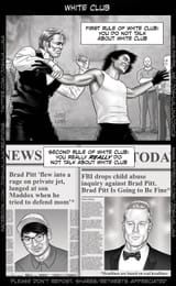 brad pitt white club comic
