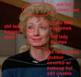 old lady clown hair