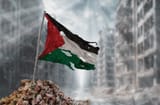 palestine-torn-flags