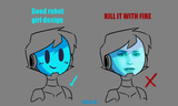 good robot girl design