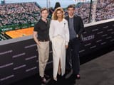 Mike Faist, Zendaya, and Josh O’Connor watch a tennis match while promoting their new film ‘Challengers’ at the Rolex Monte-Carlo Masters tournament in Monaco. She in Brunello Cucinelli! 🎾 #MikeFaist#Zendaya#JoshOConnorPhotos- Getty