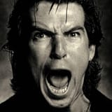 Pierce Brosnan angry