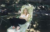 Kirsten Dunst on the set of The Virgin Suicides
