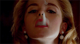 Kiernan Shipka smoking