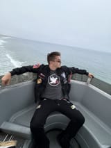 Jon at sea